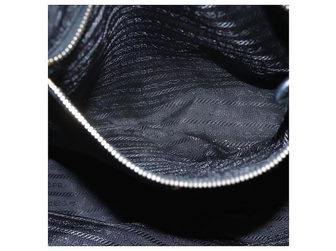 PRADA Tote Bag Nylon Black Gold - vista 23
