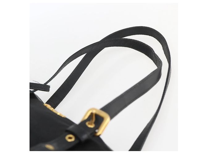 PRADA Tote Bag Nylon Black Gold - vista 8