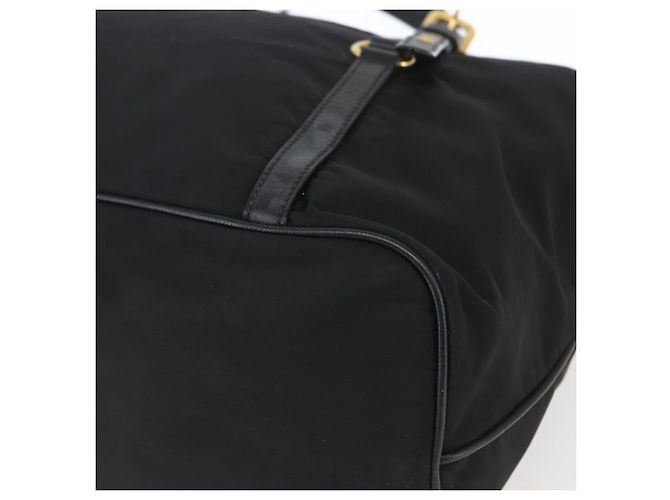 PRADA Tote Bag Nylon Black Gold - vista 9