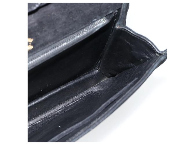 GUCCI Shoulder Bag Suede Black Gold - vista 11