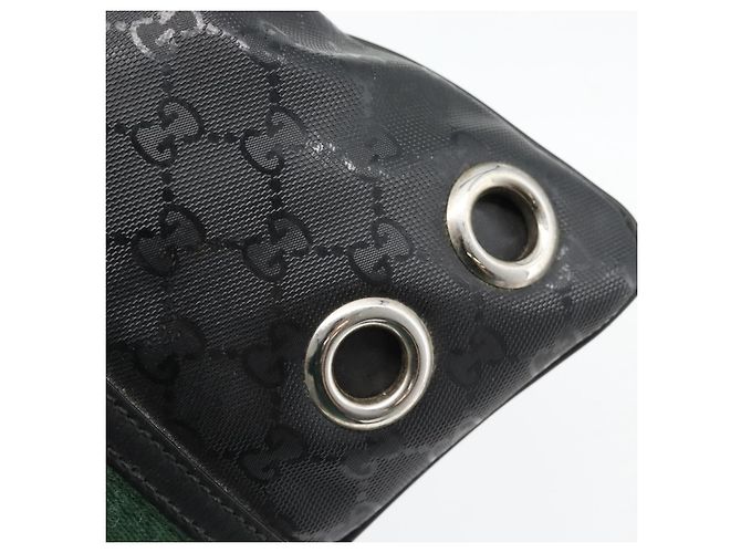 GUCCI GG Implementation Web Sherry Line Bag Black Silver Red 269379 - vista 10