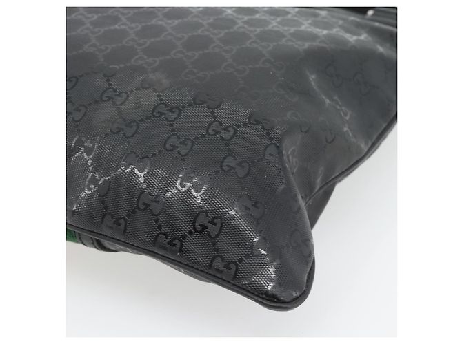 GUCCI GG Implementation Web Sherry Line Bag Black Silver Red 269379 - vista 15
