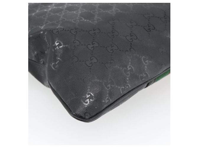 GUCCI GG Implementation Web Sherry Line Bag Black Silver Red 269379 - vista 16