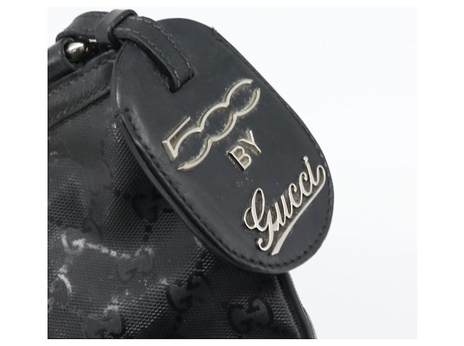 GUCCI GG Implementation Web Sherry Line Bag Black Silver Red 269379 - vista 18