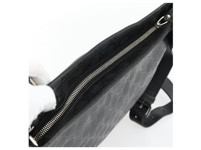 GUCCI GG Implementation Web Sherry Line Bag Black Silver Red 269379 - vista 6
