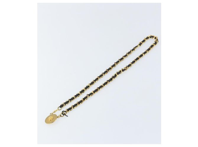 CHANEL Chain Belt metal Gold CC - vista 2