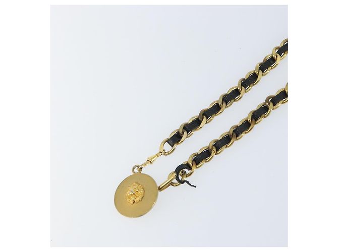 CHANEL Chain Belt metal Gold CC - vista 3
