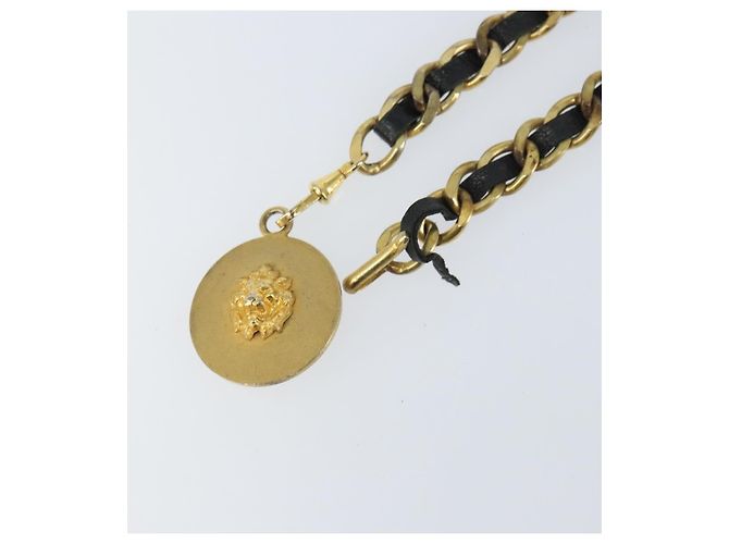 CHANEL Chain Belt metal Gold CC - vista 7