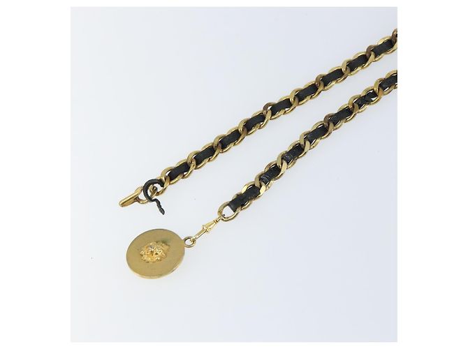 CHANEL Chain Belt metal Gold CC - vista 9