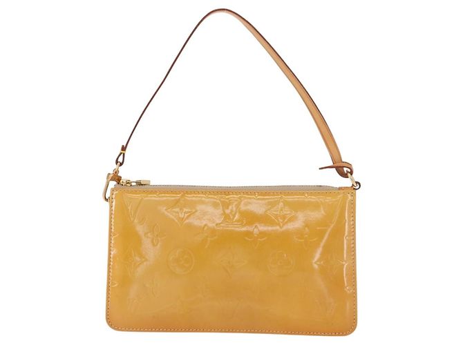 LOUIS VUITTON Monogram Vernis Lexington Pouch Beige M91010 LV - vista 13