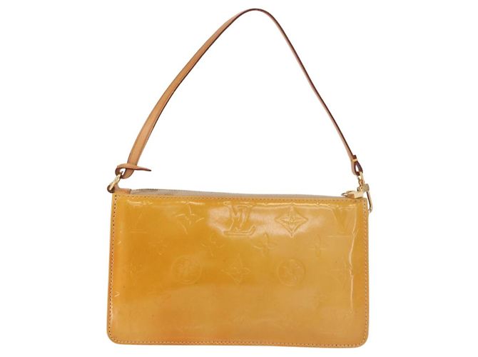 LOUIS VUITTON Monogram Vernis Lexington Pouch Beige M91010 LV - vista 2