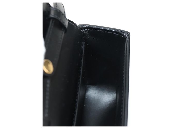 Céline CELINE Mini Triomphe Shoulder Bag Leather Black Gold - vista 18