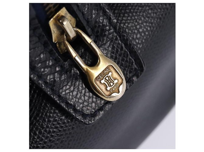Céline CELINE Hand Bag Leather 2way Navy Gold - vista 10