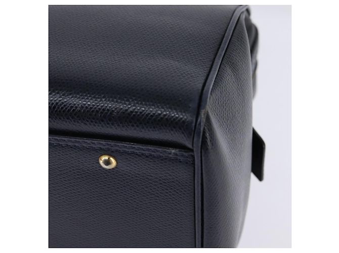 Céline CELINE Hand Bag Leather 2way Navy Gold - vista 18