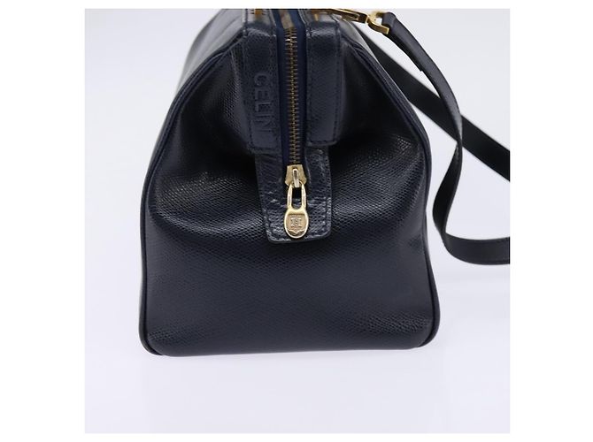 Céline CELINE Hand Bag Leather 2way Navy Gold - vista 3