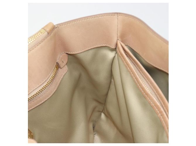 Salvatore Ferragamo Gancini Handtasche Leder Beige Gold - Ansicht 22