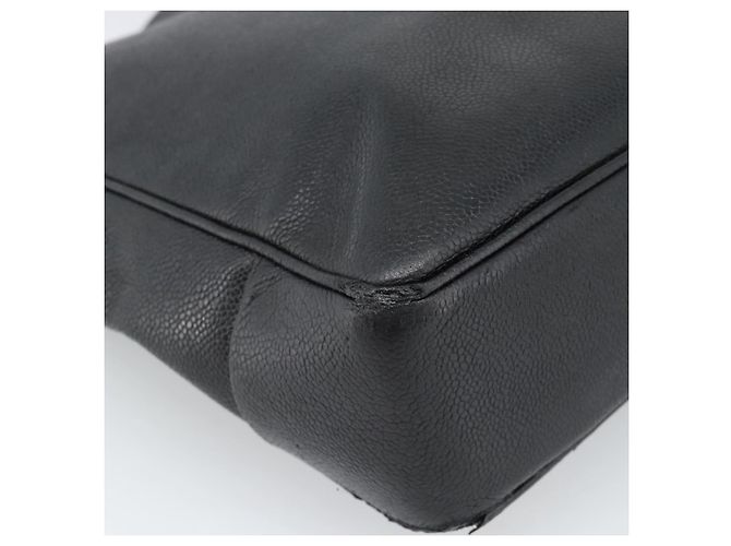 CHANEL COCO Mark Tote Bag Caviar Skin Black Gold CC - vista 16
