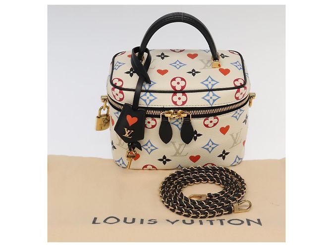 LOUIS VUITTON Monogram Game On Vanity PM Hand Bag White M57458 LV - vista 12