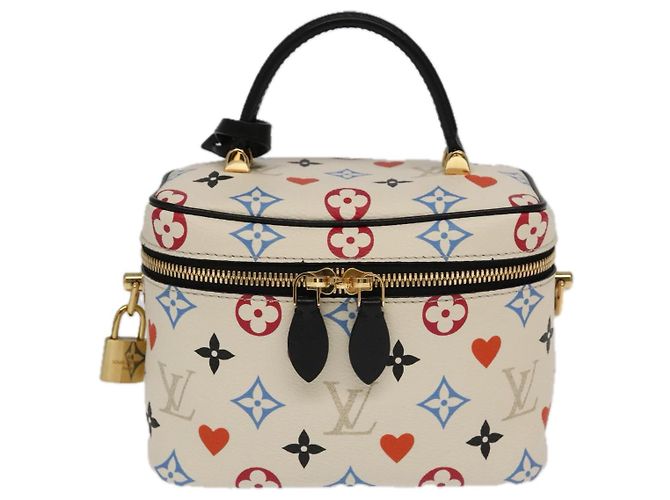 LOUIS VUITTON Monogram Game On Vanity PM Hand Bag White M57458 LV - vista 13