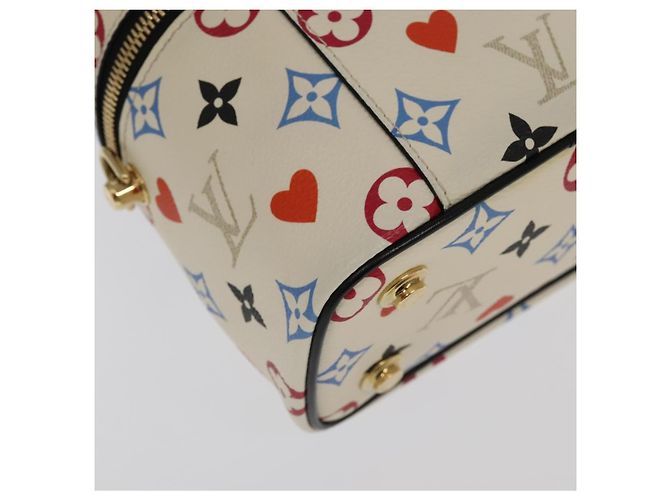 LOUIS VUITTON Monogram Game On Vanity PM Hand Bag White M57458 LV - vista 17
