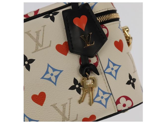 LOUIS VUITTON Monogram Game On Vanity PM Hand Bag White M57458 LV - vista 18
