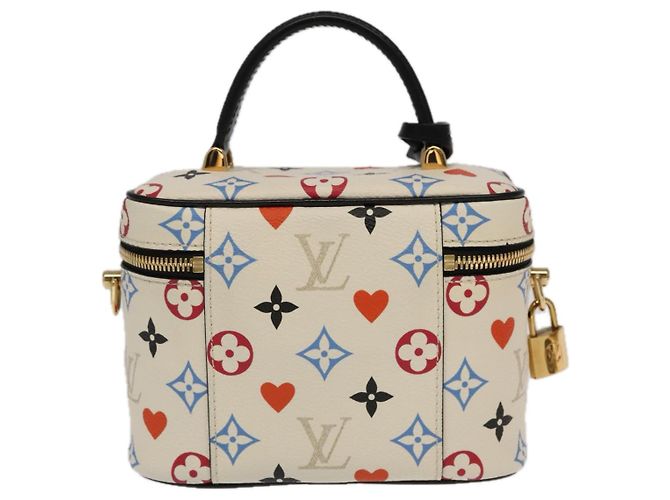LOUIS VUITTON Monogram Game On Vanity PM Hand Bag White M57458 LV - vista 2