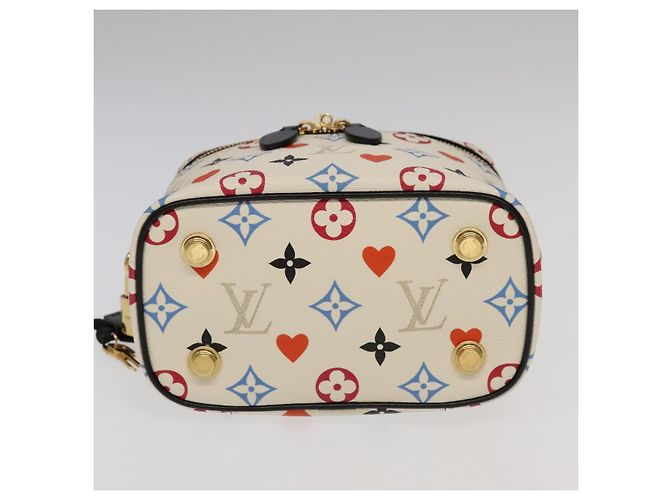 LOUIS VUITTON Monogram Game On Vanity PM Hand Bag White M57458 LV - vista 5