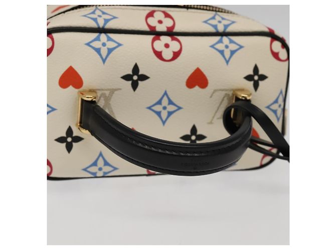 LOUIS VUITTON Monogram Game On Vanity PM Hand Bag White M57458 LV - vista 7