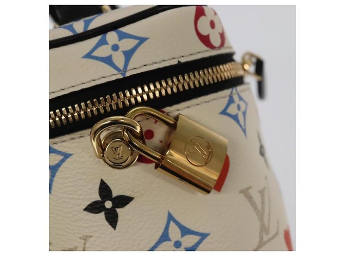 LOUIS VUITTON Monogram Game On Vanity PM Hand Bag White M57458 LV - vista 9