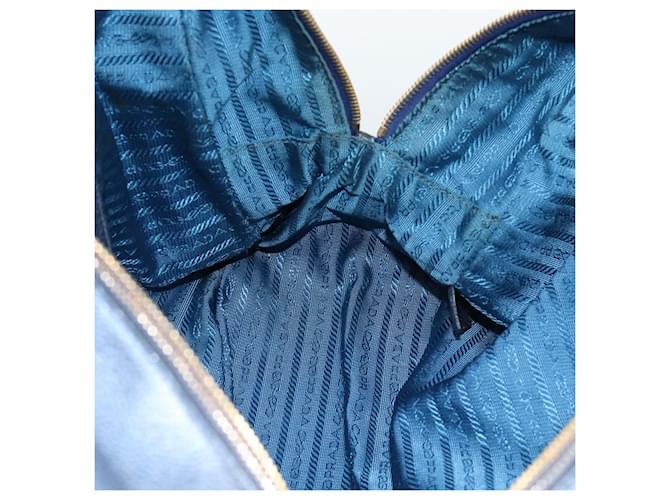 PRADA Hand Bag Leather Blue Gold - vista 23