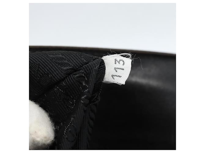 PRADA Plastic Chain Tote Bag Leather Black Silver - vista 12