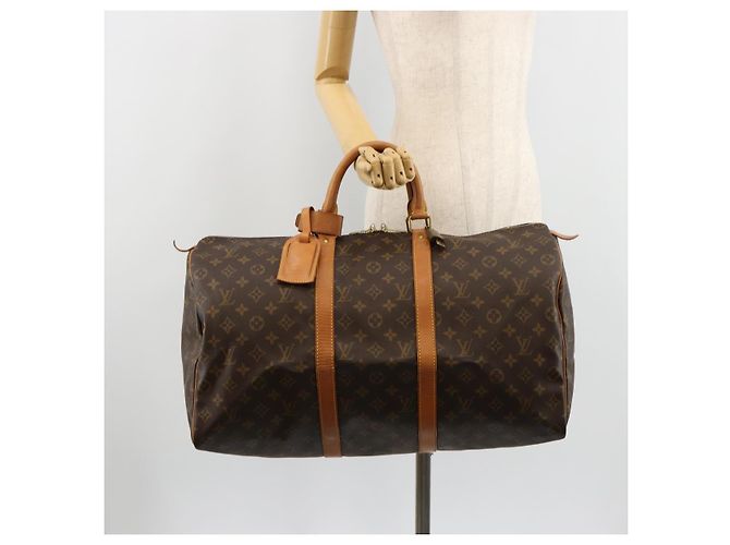 LOUIS VUITTON Monogram Keepall 50 Boston Bag M41426 LV - vista 23