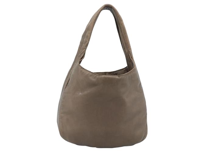 LOEWE Shoulder Bag Leather Brown Silver - vista 2