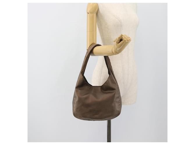 LOEWE Shoulder Bag Leather Brown Silver - vista 21