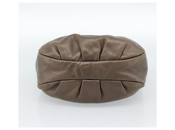 LOEWE Shoulder Bag Leather Brown Silver - vista 5
