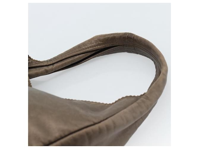 LOEWE Shoulder Bag Leather Brown Silver - vista 8