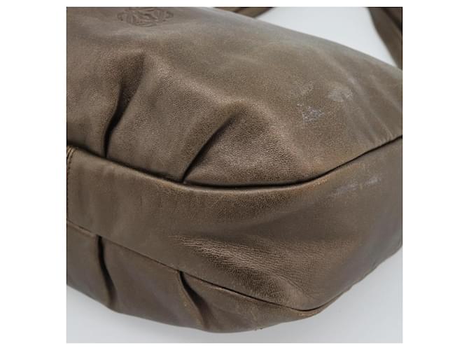 LOEWE Shoulder Bag Leather Brown Silver - vista 9