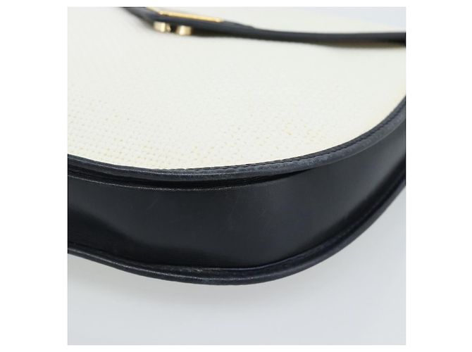 SAINT LAURENT Shoulder Bag Coated Canvas White Gold - vista 10