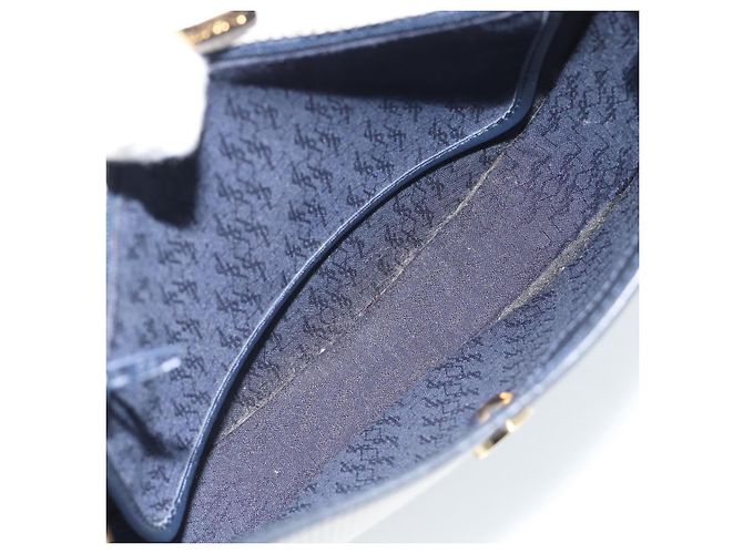 SAINT LAURENT Shoulder Bag Coated Canvas White Gold - vista 17