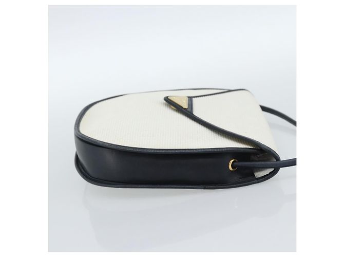 SAINT LAURENT Shoulder Bag Coated Canvas White Gold - vista 5