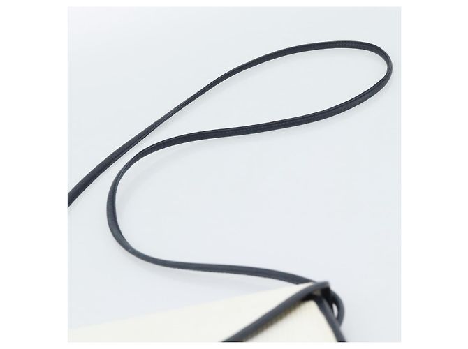 SAINT LAURENT Shoulder Bag Coated Canvas White Gold - vista 8