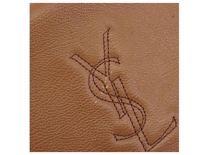 SAINT LAURENT Shoulder Bag Leather Brown Gold - vista 2