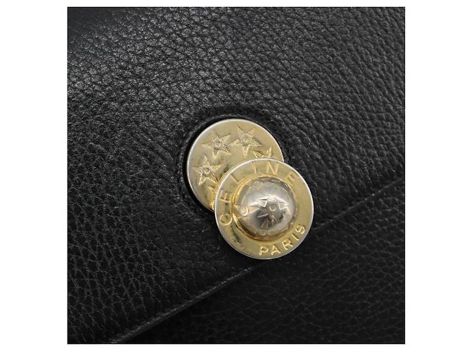 Céline CELINE Shoulder Bag Leather Black Gold - vista 14