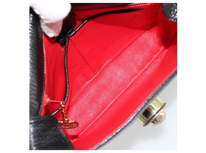 Céline CELINE Shoulder Bag Leather Black Gold - vista 17