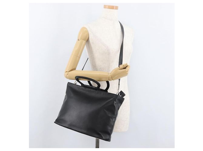 Céline CELINE Hand Bag Leather 2way Black Gold - vista 25