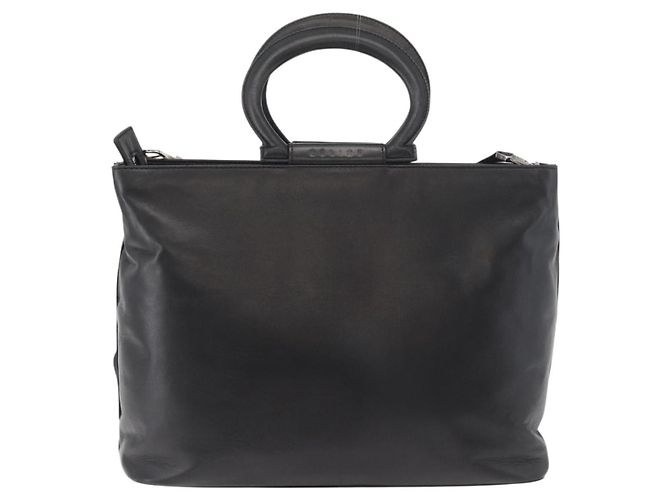 Céline CELINE Hand Bag Leather 2way Black Gold - vista 3