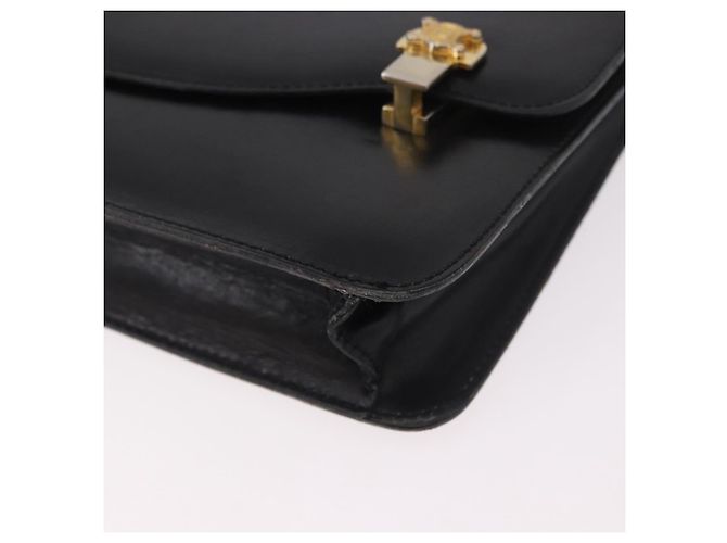 Céline CELINE Chain Shoulder Bag Leather Black Gold - vista 15