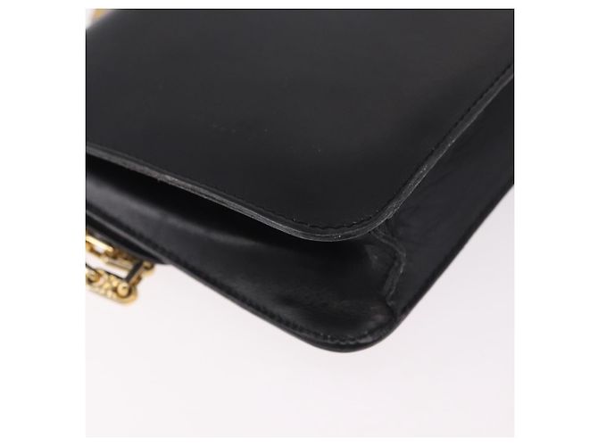 Céline CELINE Chain Shoulder Bag Leather Black Gold - vista 16