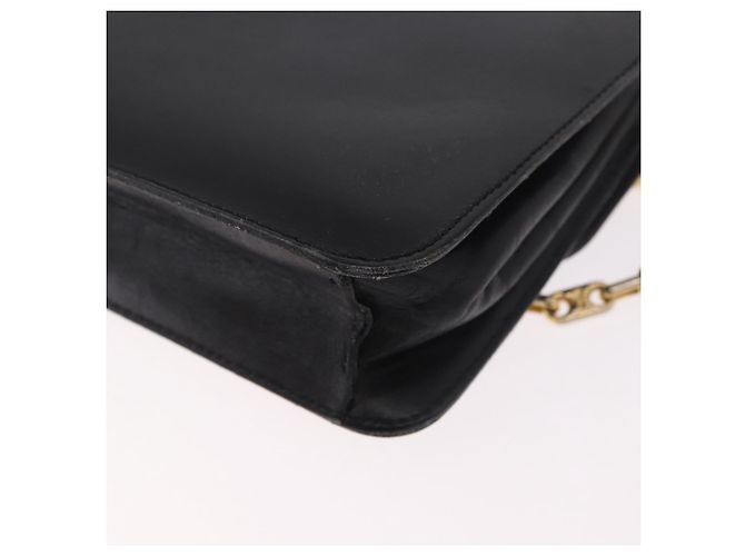 Céline CELINE Chain Shoulder Bag Leather Black Gold - vista 17