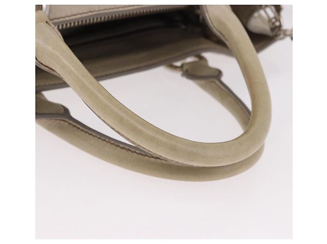 Miu Miu Hand Bag Leather 2way Gray Silver - vista 8